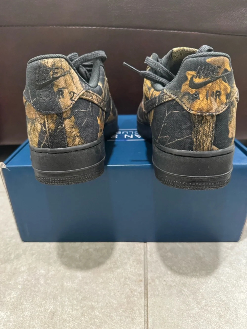 Size 12 - Realtree x Nike Air Force 1 Low Black Camo - Picture 4 of 7